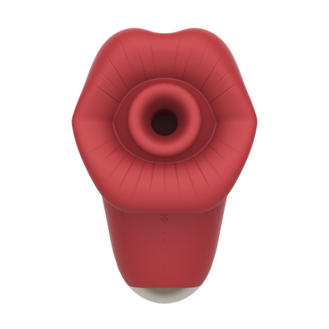 view of Mouth-Shaped Air Pulse Clit Stimulator front view 