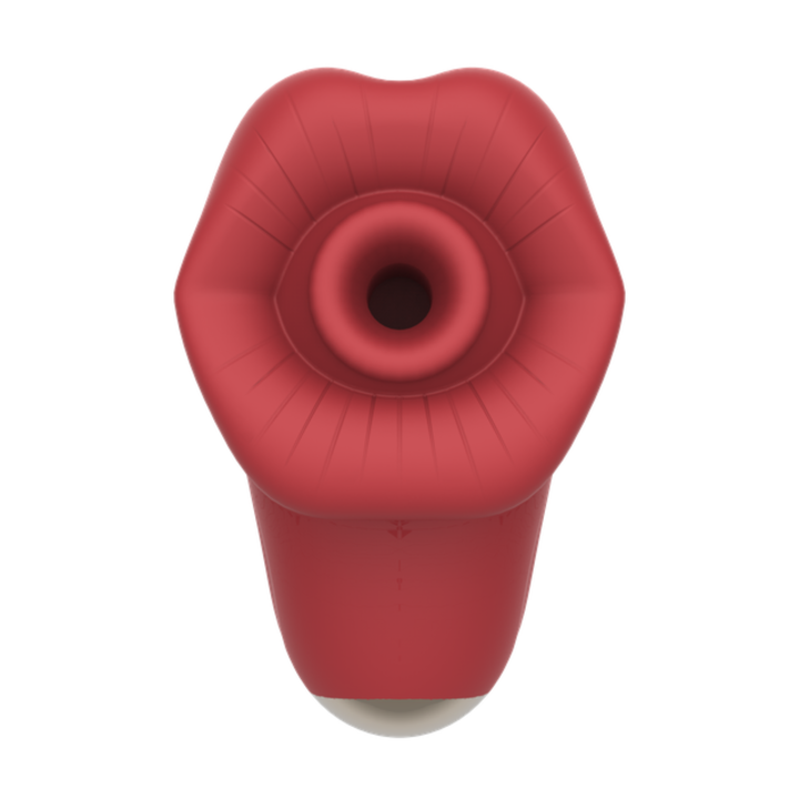 view of Mouth-Shaped Air Pulse Clit Stimulator front view 