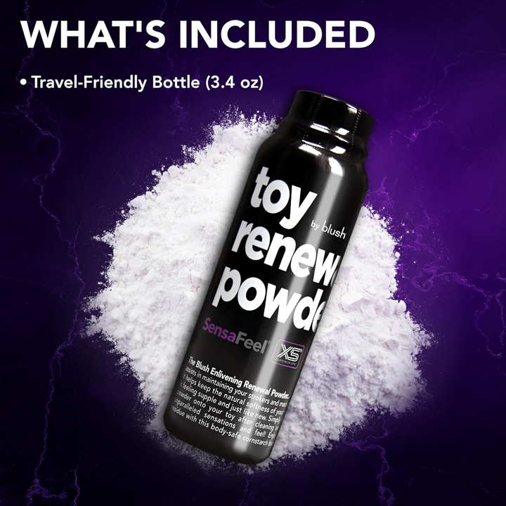 travel friendly sized bottle Blush Toy Renewal Powder 3.4oz 