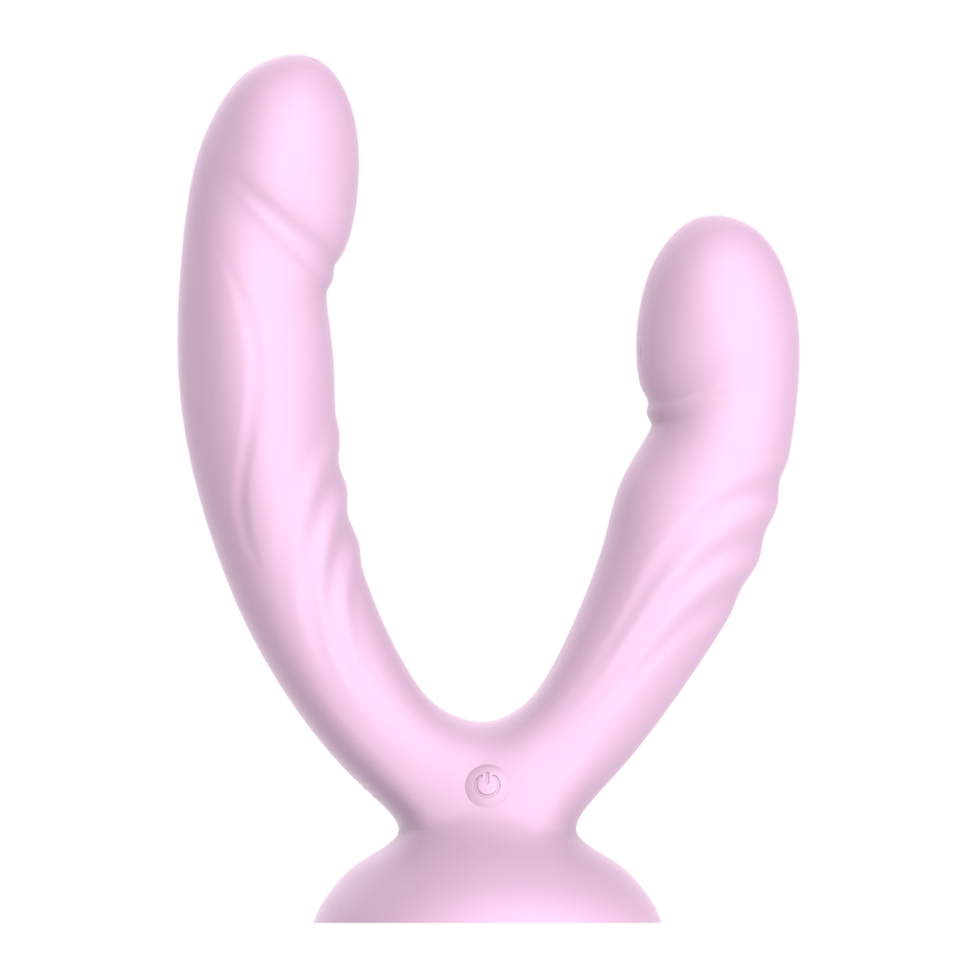 Suction-cup Double Penetration Vibrator full product view 