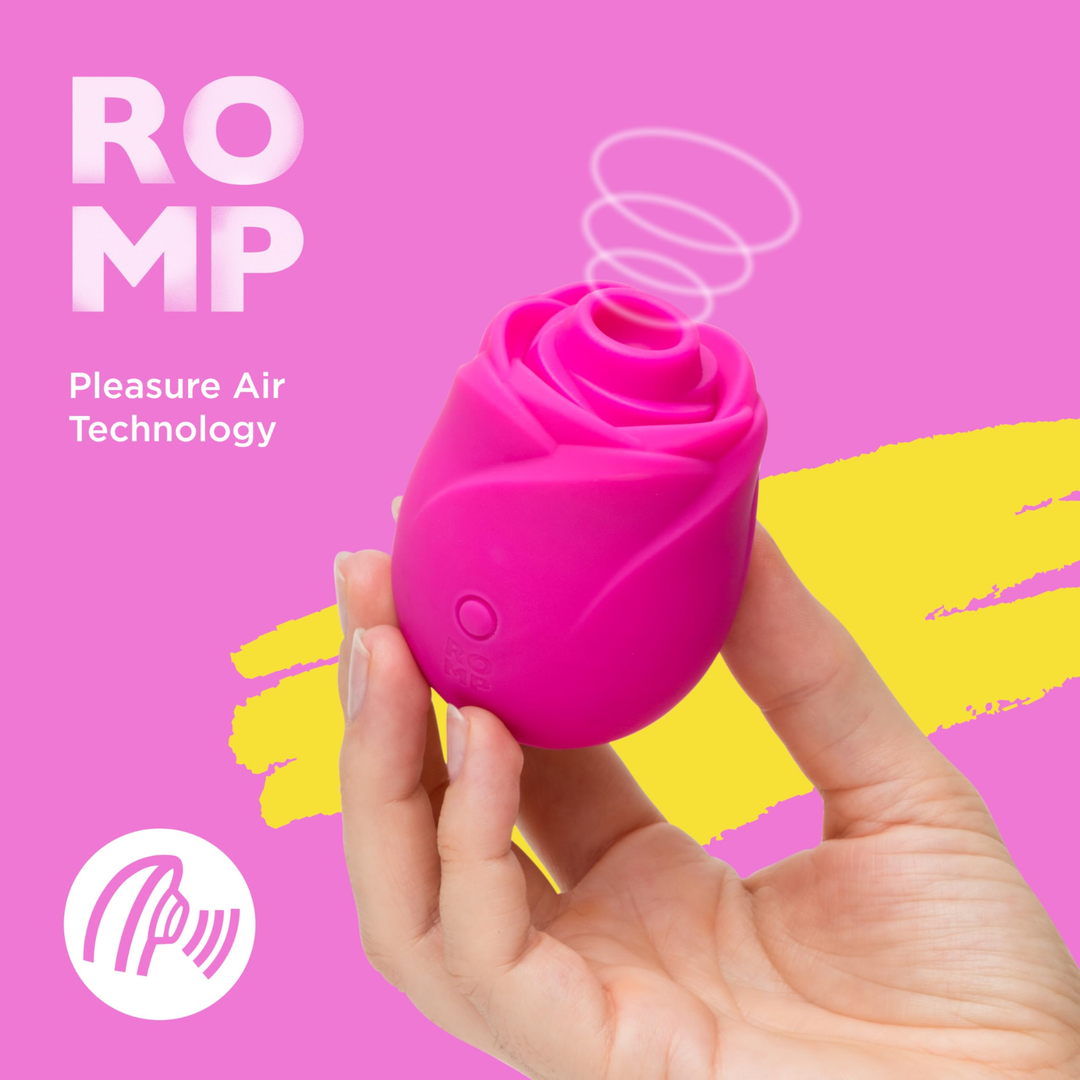 pleasure air technology Romp Rose 2.0 Rechargeable Silicone Air Clitoral Stimulator