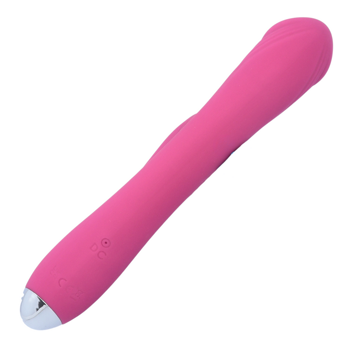 view of charging port from pink air pulse vibrator 