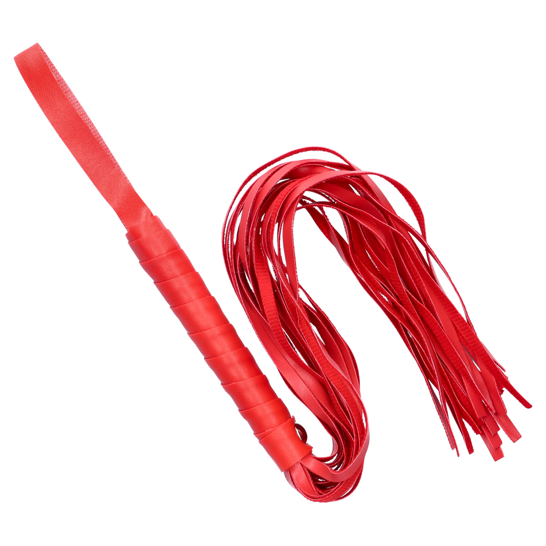 Red bondage whip