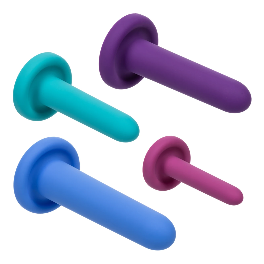 4 different sizes of Calexotics Dilators Silicone Intermediate Set (4 Piece)