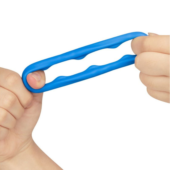 fingers stretching Pinnacle Pro Ridge Bump Stretcher to show flexibility 
