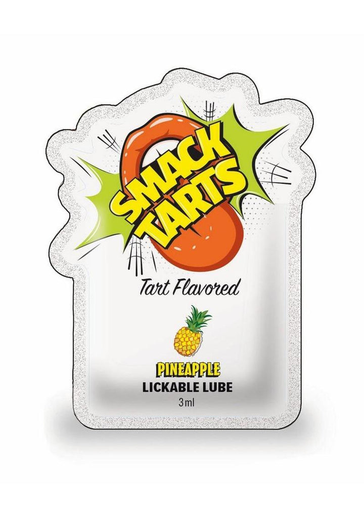 Smack Tarts Pineapple Lickable Lube packaging on a white background