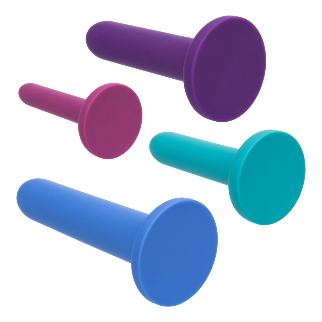 backside of dialoators from Calexotics Dilators Silicone Intermediate Set (4 Piece)