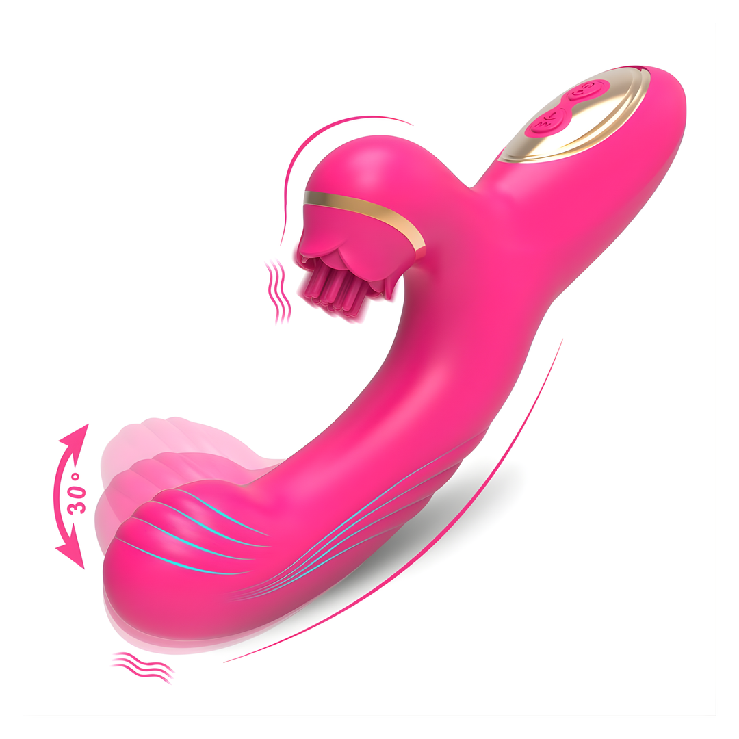 features from Fingering Clit Tickling Dual Action Vibrator