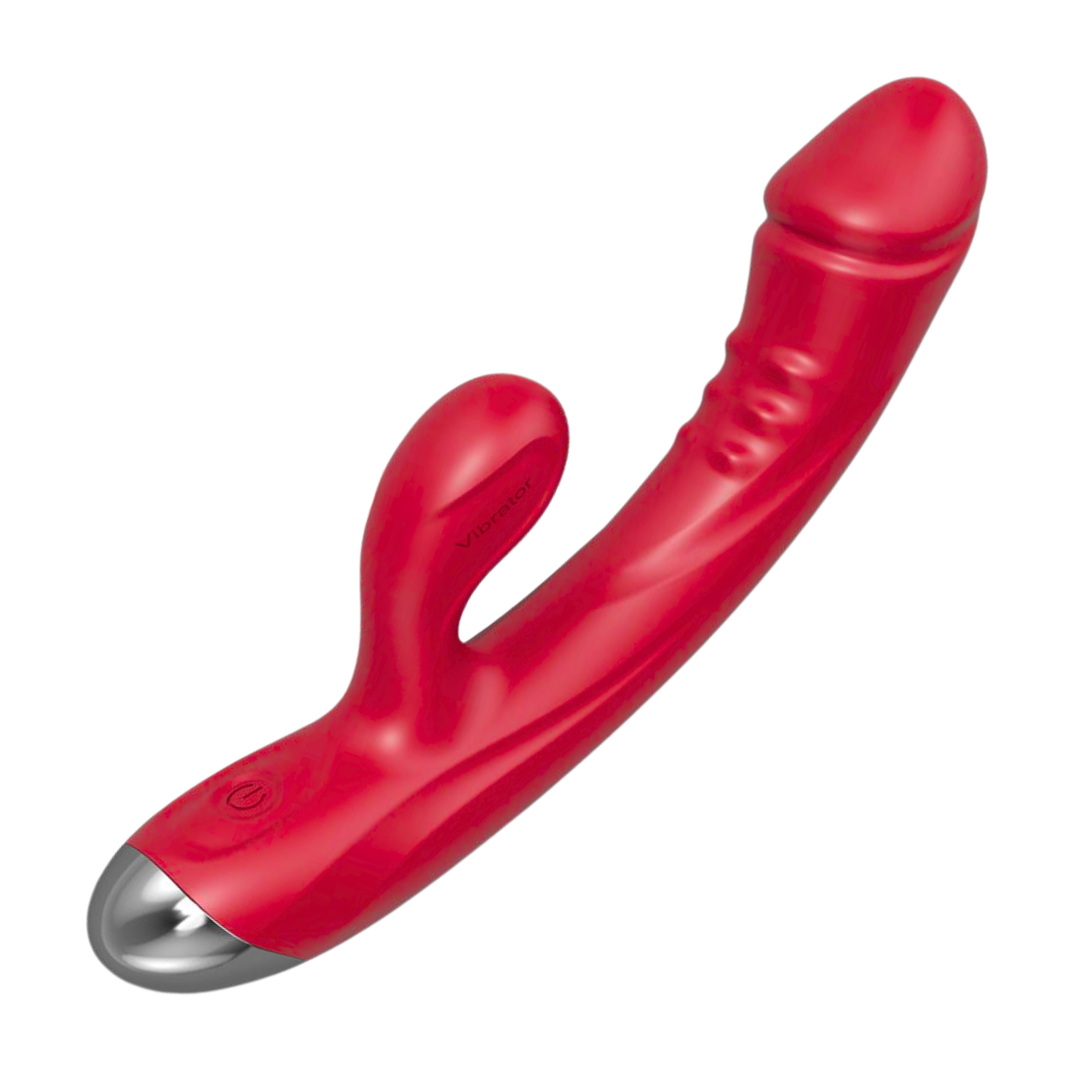 full product view of The Hop To It Rabbit Vibrator raised bumps stimulate g-spot 