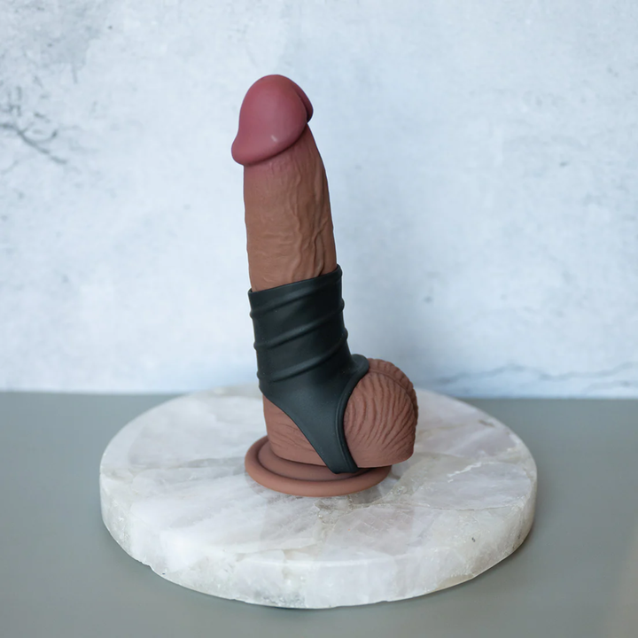 Spiral Penis Sleeve as seen on a dildo 
