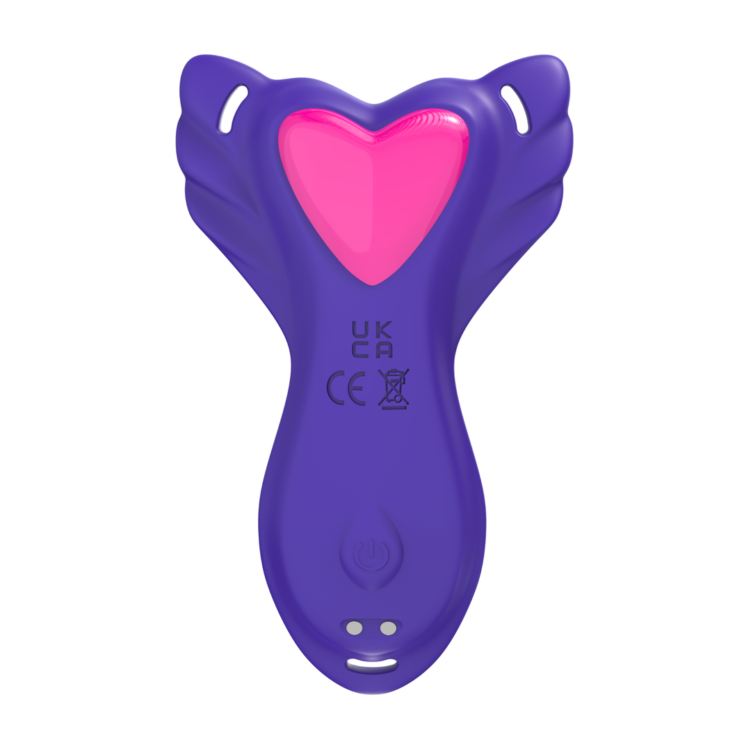 front side view of Wearable G-Spot Vibrator cute heart 