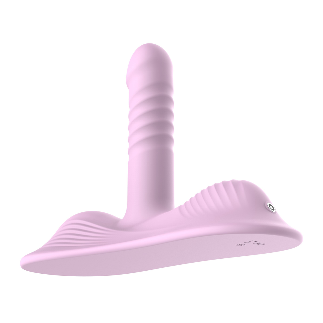 view of flat base from Thrusting Hands-free Vibrator 