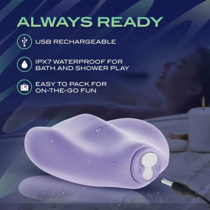 totally waterproof Urself Pulse Pad Rechargeable Silicone Grinder with Remote 