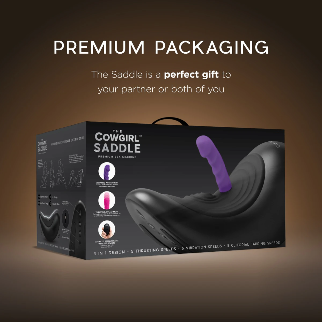 premium packaging great for gifts Cowgirl Saddle Premium Sex Machine 