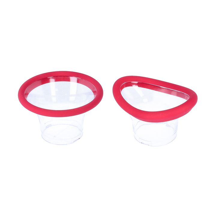 2 cup attachments for Swinging Suction Vibrator - 1 circle, 1 oval 