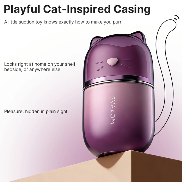 playful cat inspired casing Klitty Silicone Rechargeable Clitoral Stimulator