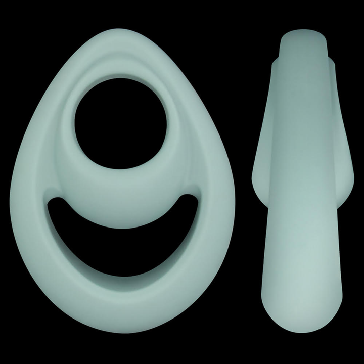 top and side view of Pinnacle Pro Grip Lock Set Cock Ring