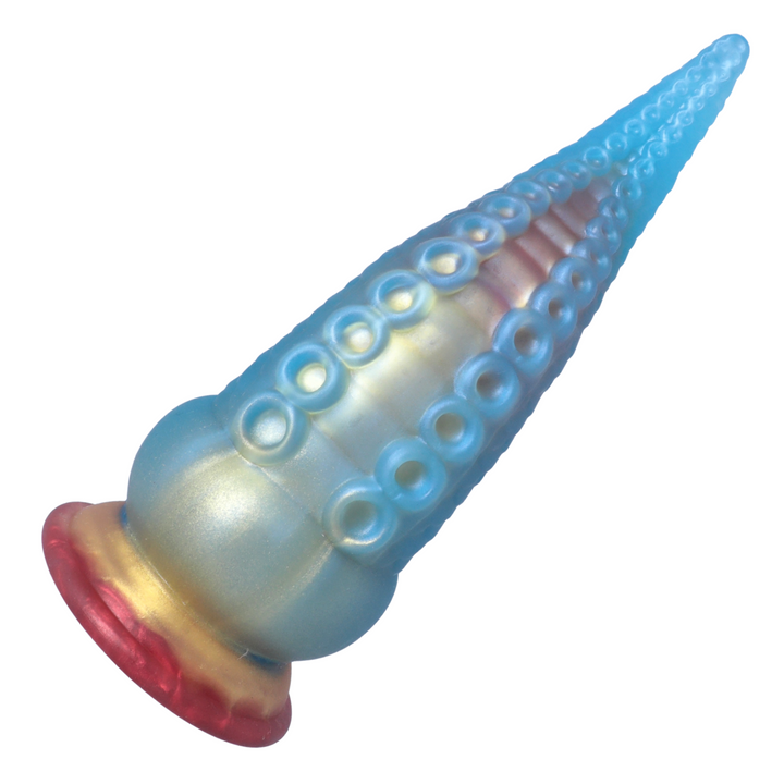 view of suckers from silicone adult tentacle dildo toy 
