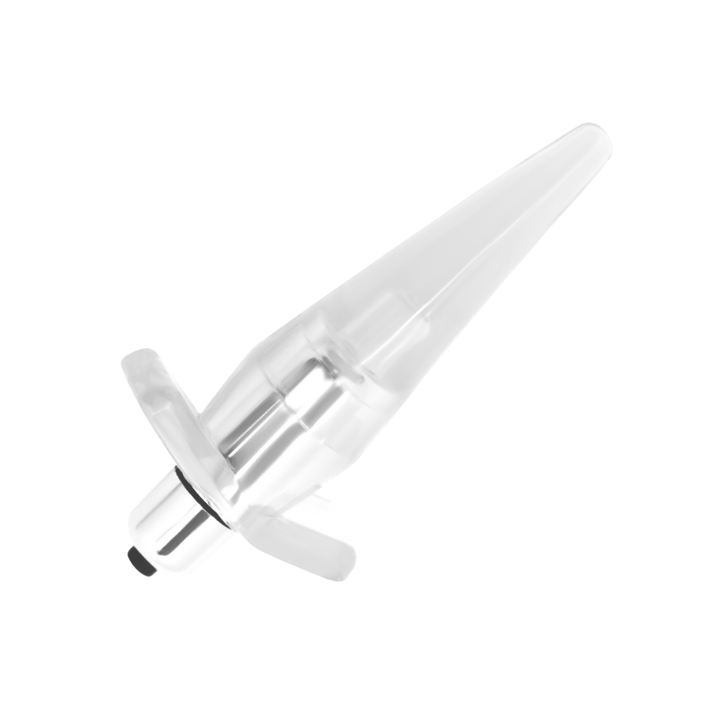 clear Vibrating Jelly Butt Plug