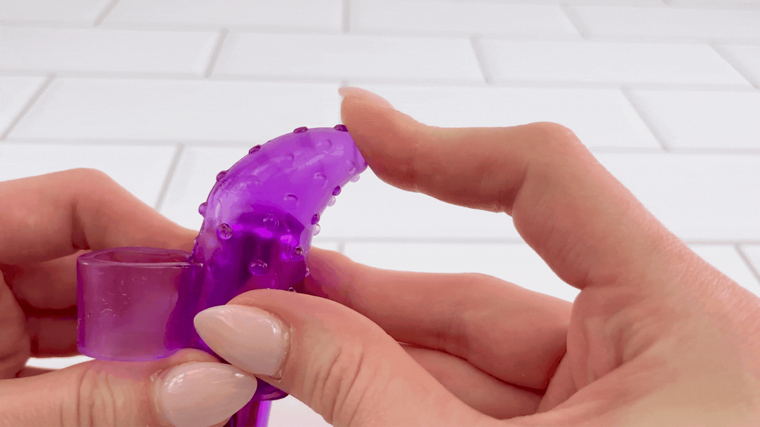 GIF of GIF of Frisky Finger being bend to show soft material