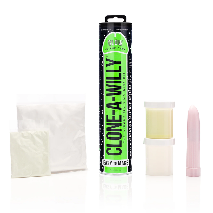 all product contents from Glow In The Dark Clone-A-Willy Penis Molding Kit