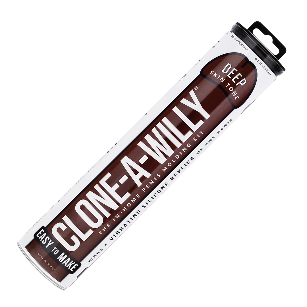 dark brown Clone-A-Willy Silicone Dildo Molding Kit with Vibrator full product view 