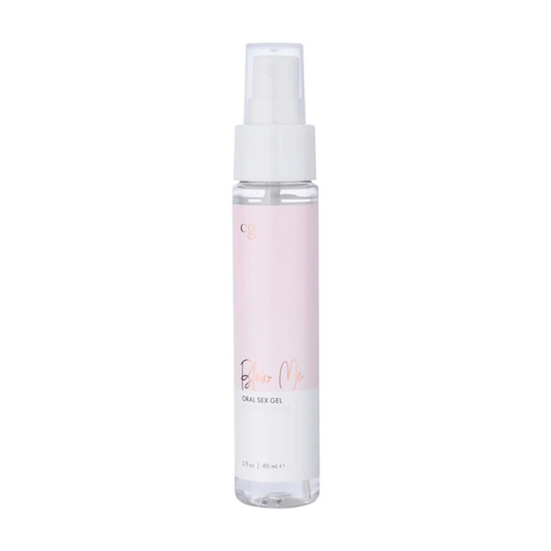 cotton candy  CG Blow Me Oral Sex Gel front side 