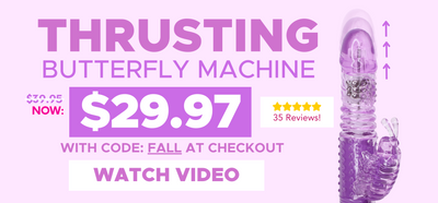 Click here to get this thrusting butterfly machine for only $29.97 with code: FALL at checkout. Watch the video here.