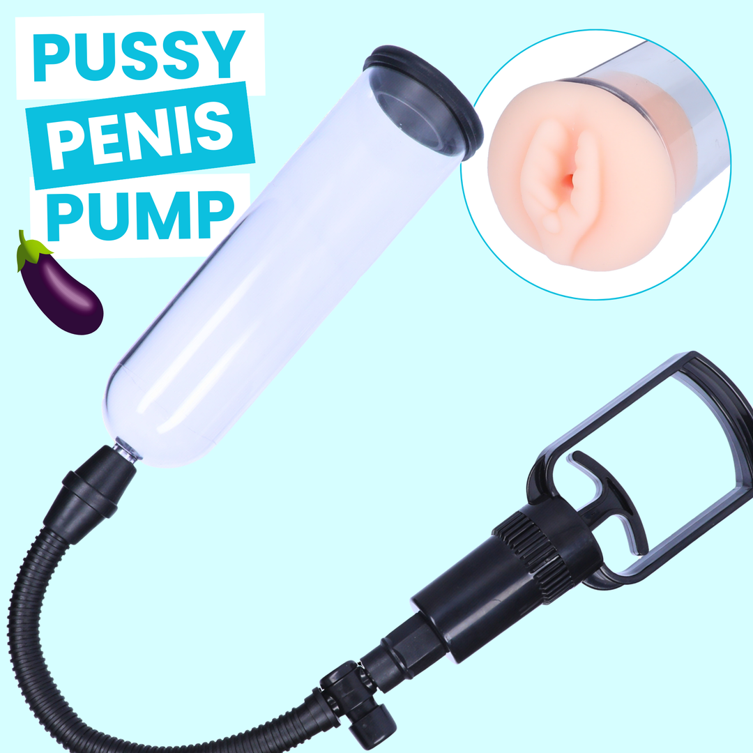 Classic Penis Pump with Pussy Stroker Sleeve TooTimid.com Classic Penis Pump with Pussy Stroker Sleeve TooTimid.com