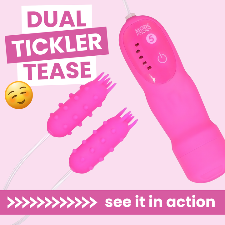 DUAL TICKLER TEASE 5 Function Nubby Bullets SEE IT IN ACTION 