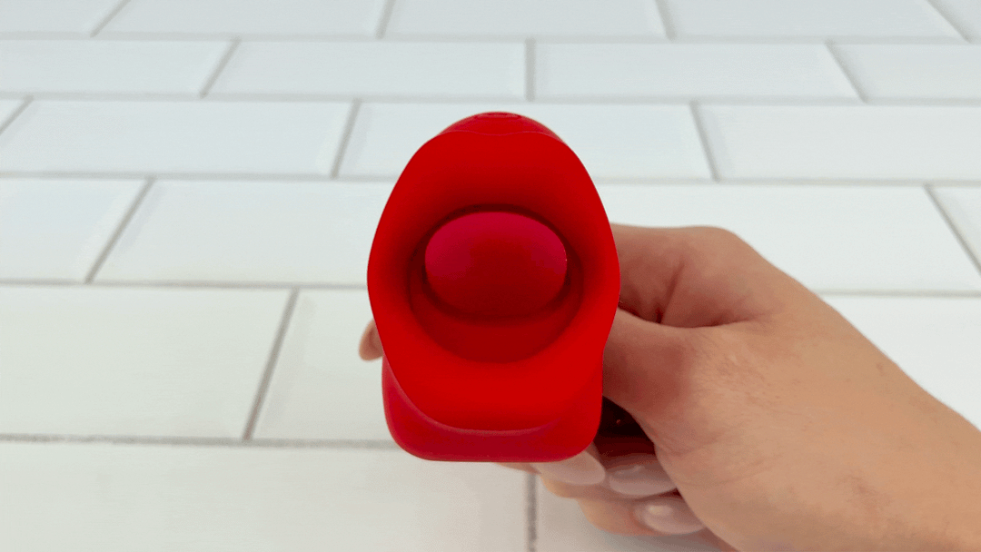 GIF of Licking Vibrator licking from front view 