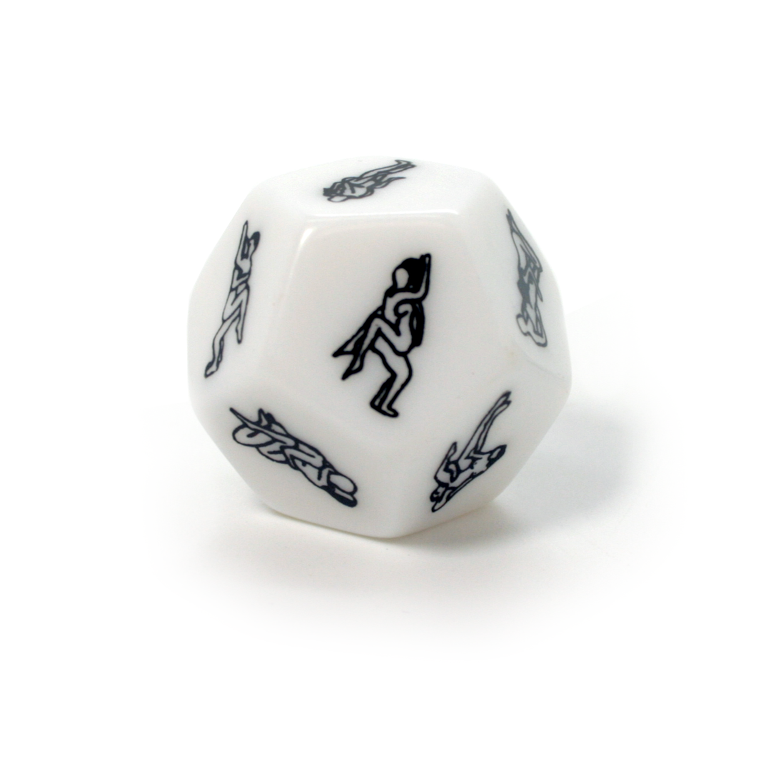 Erotic Position Dice - Try A Variety Of Positions. Close up of once dice 