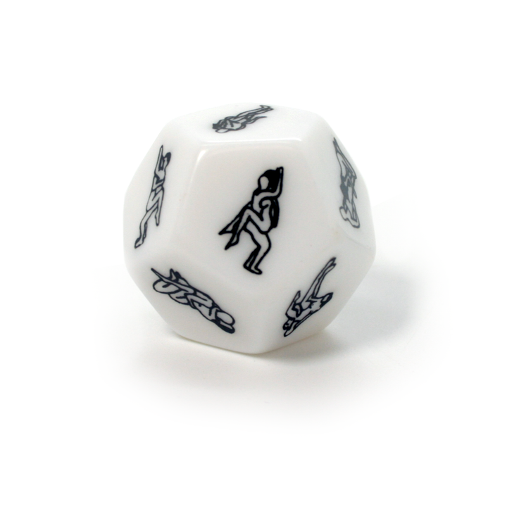 Erotic Position Dice - Try A Variety Of Positions. Close up of once dice 