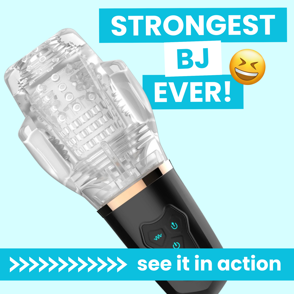 Turbo Blow - Sucking & Vibrating Masturbator  TooTimid.com