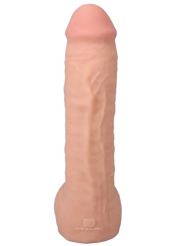top view of Doc Johnson hung dildo in beige 