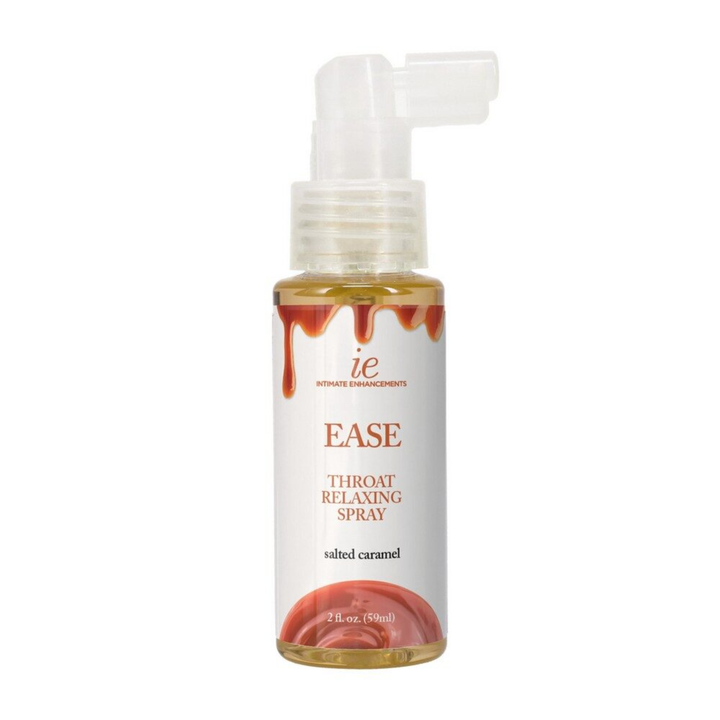 Intimate Enhancements Ease Throat Relaxing Spray in salted caramel 