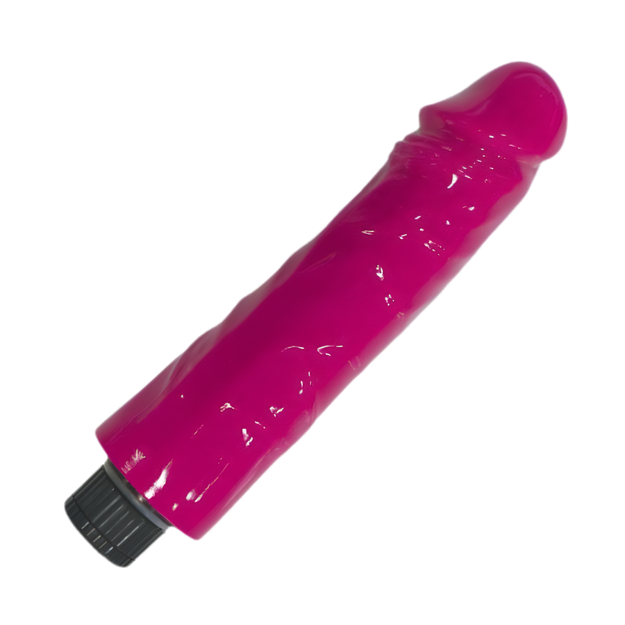 magenta 8 Inch Realistic Vibrating Dong 