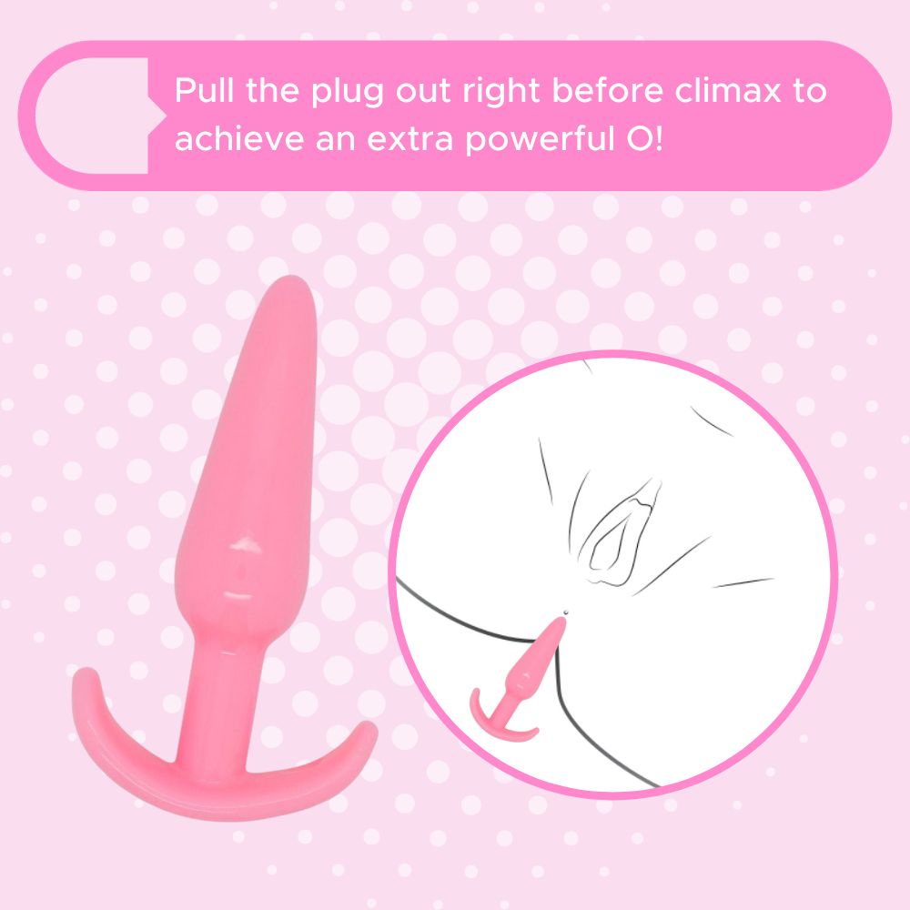 Pull the plug out right before climax to achieve an extra powerful O!