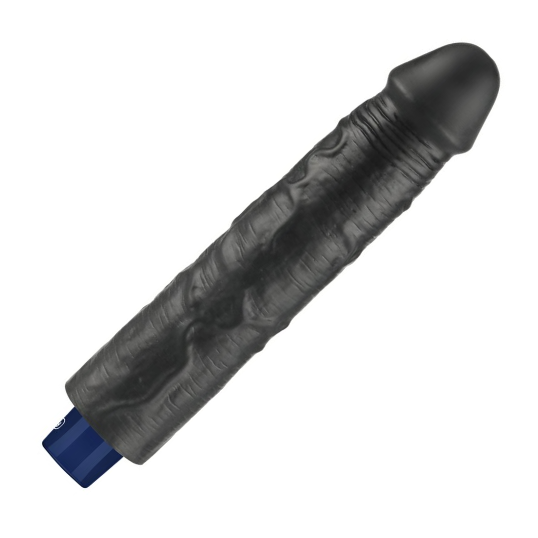 top side view of 9.5 inch Real-feel Waterproof Rechargeable Vibrating Dildo 