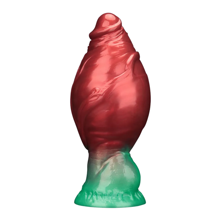 fully inflated 7.5 inch Dual Density Silicone Inflatable Dildo 