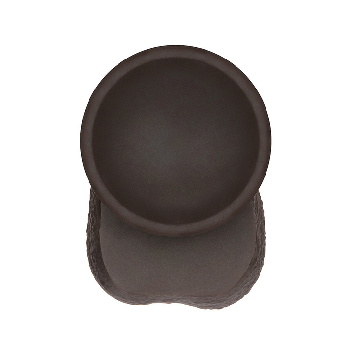 strong suction cup base from Sliding Skin Pro II Dual Layer Silicone dual density design dildo in black 