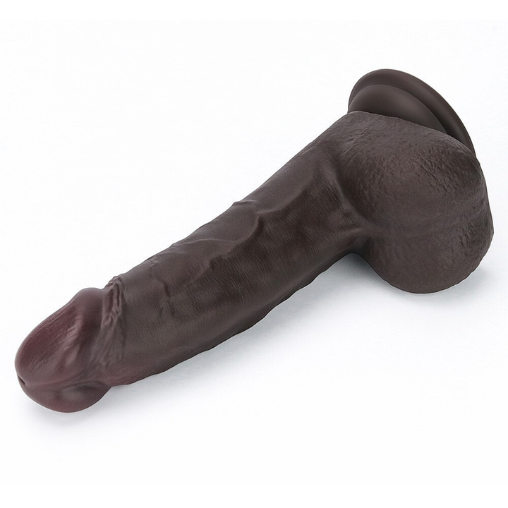 Sliding Skin Pro II Dual Layer Silicone dual density design dildo flat view of tip 