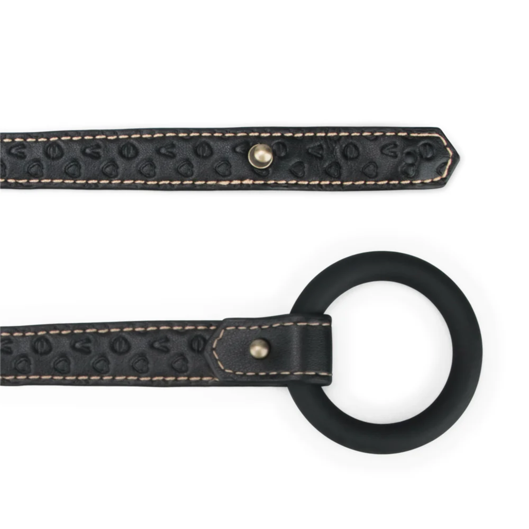 close up of silicone o-ring from Rebellion Reign Strap-On Harness 
