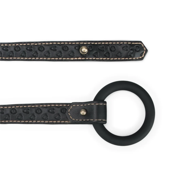 close up of silicone o-ring from Rebellion Reign Strap-On Harness 
