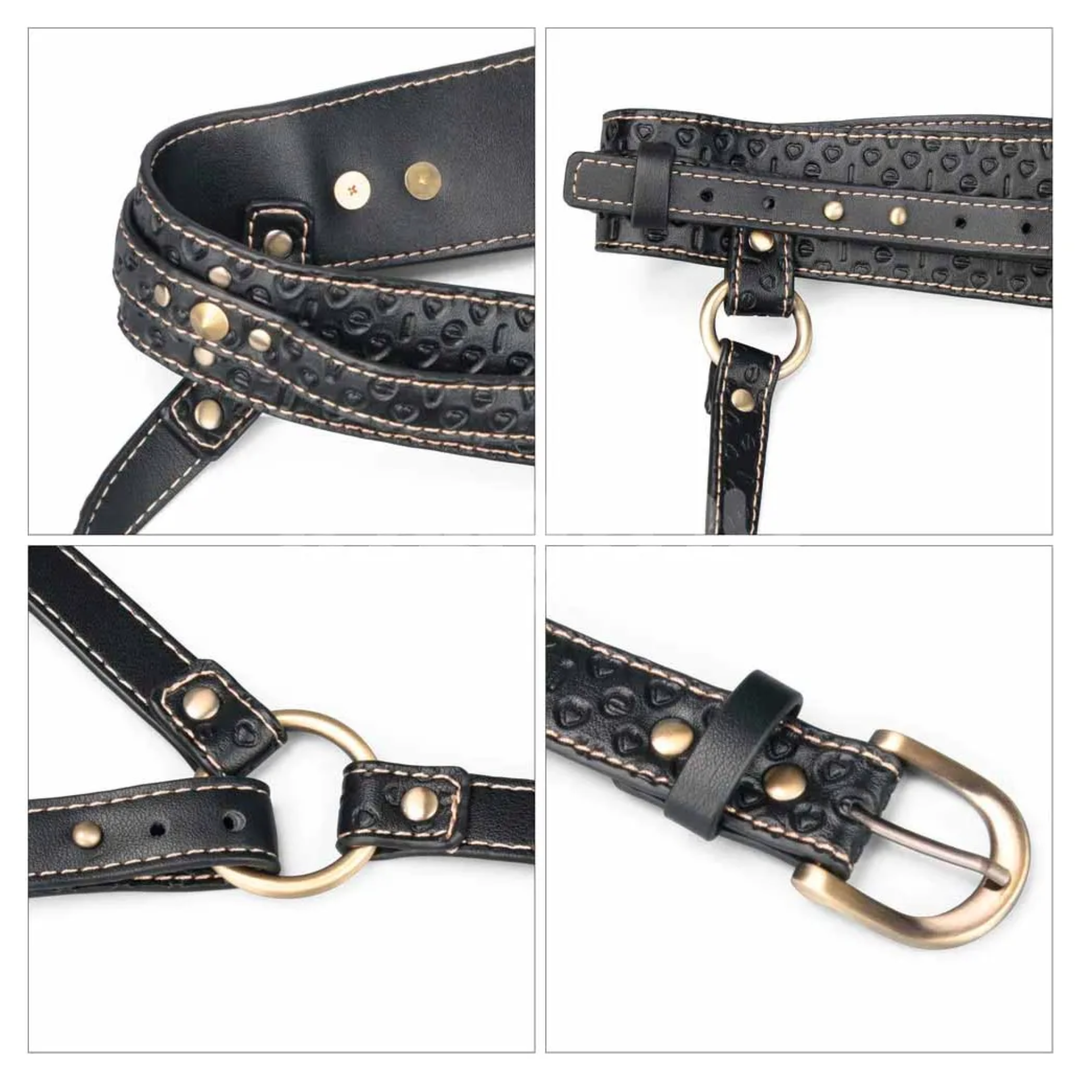 Rebellion Reign Faux Leather Full Body Harness by LoveToy 