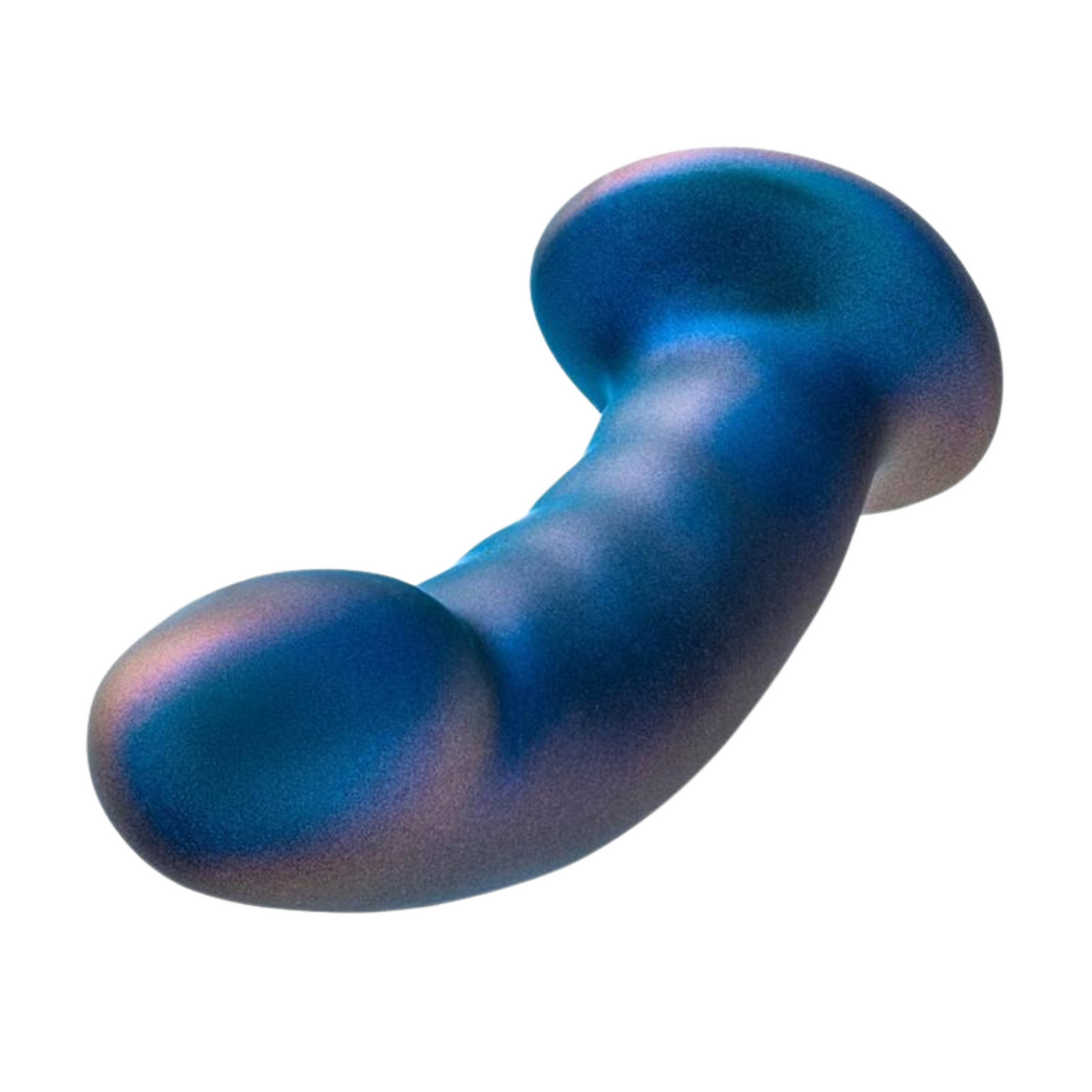 view of tip from Temptasia Rebellion Peg Silicone Dildo