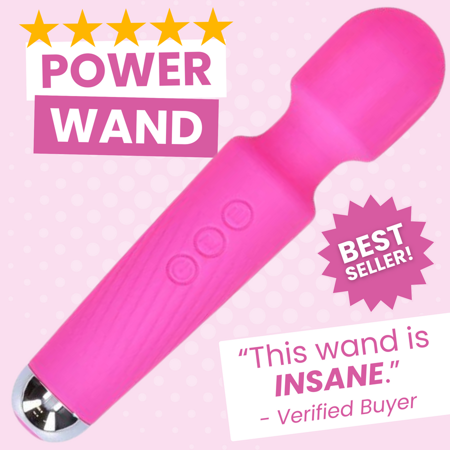Pink power wand vibrator