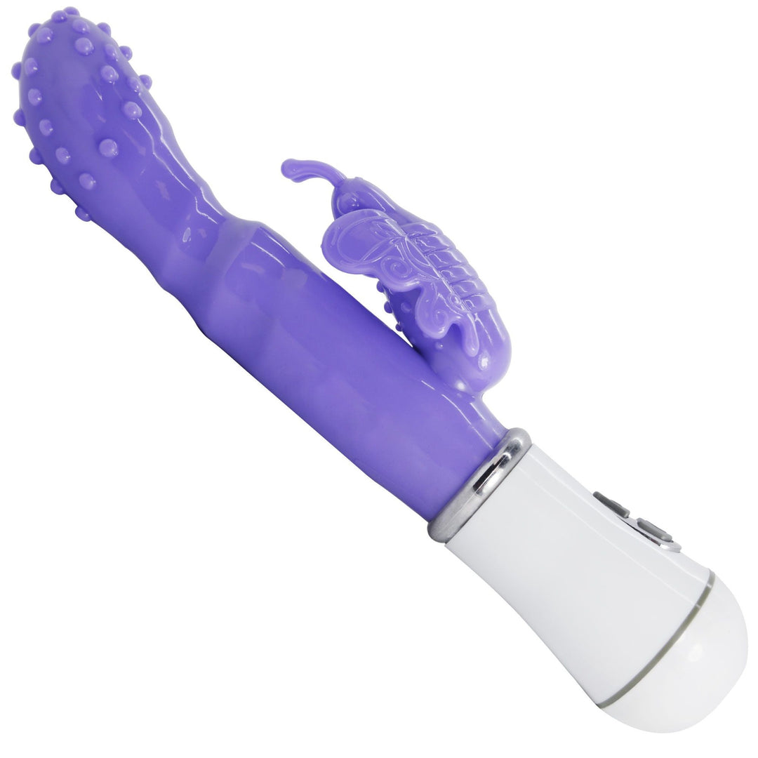 purple butterfly dual stimulator with nubbie tip