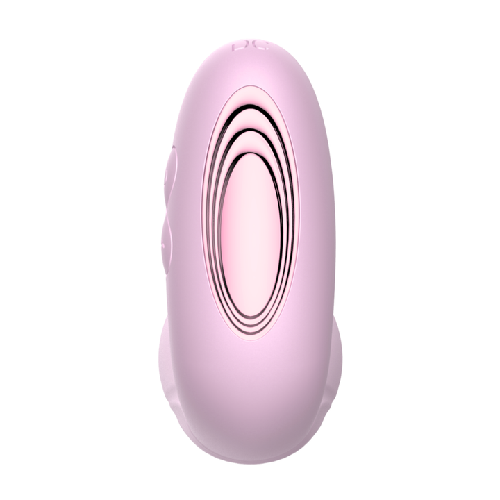 back of Duo Desire Wearable Air Pulse Clit and G-Spot Vibrator control buttons 