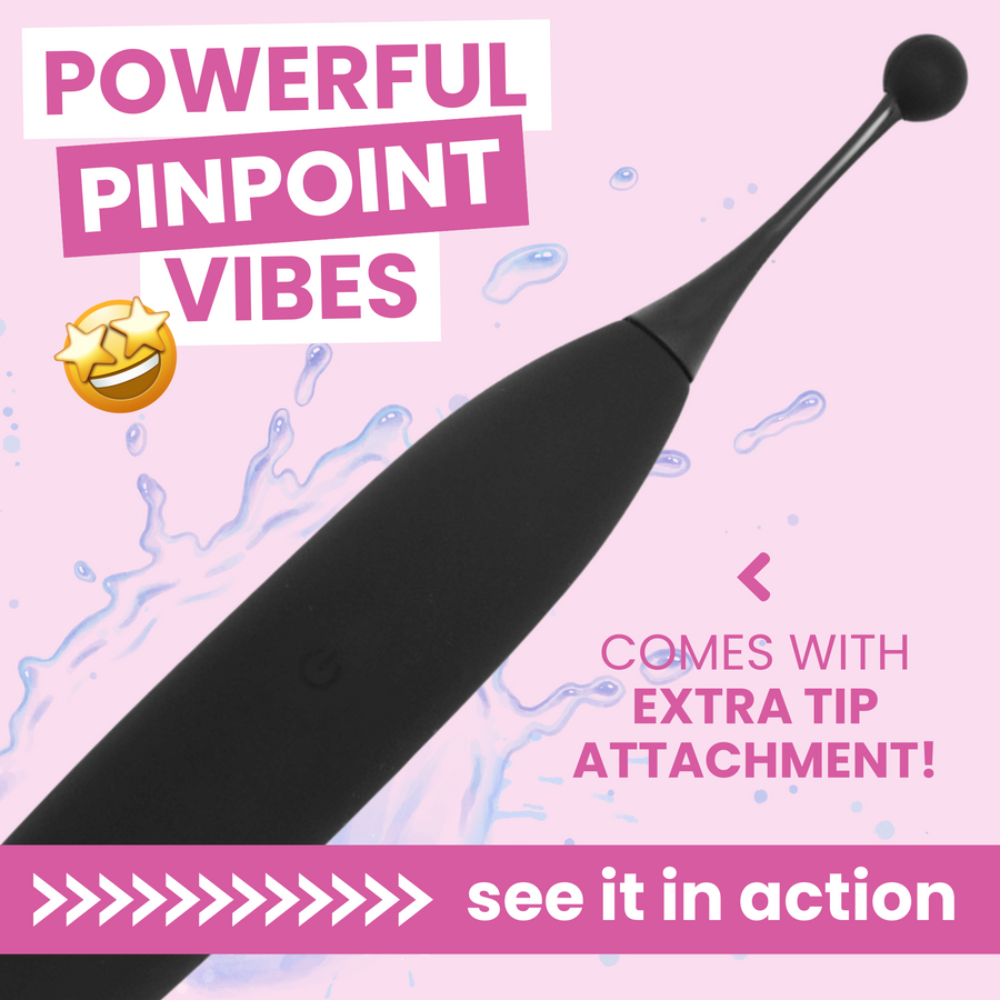 powerful pinpoint vibes waterproof comes with extra tip attachment see it in action >>>> 